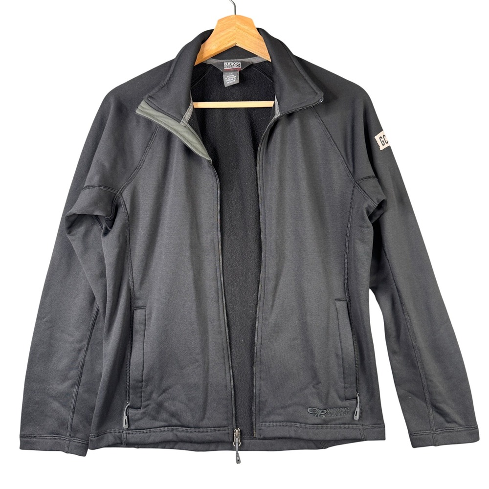 Outdoor Research Radiant Hybrid Full Zip Fleece Jacket Black Mens Small GCU ODR